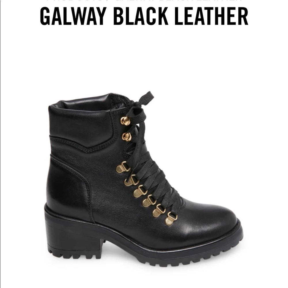 Steve Madden Black Galway Women’s Combat Boot